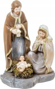 Szent Család figura karácsonyi betlehem 17 cm Elegáns műgyanta