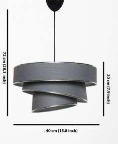 Függőlámpa, Couper - Anthracite, Silver