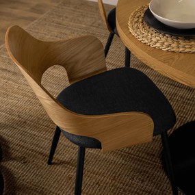 Étkezőgarnitúra 4 db. Orbi székkel. Asztal: LINO 100 cm