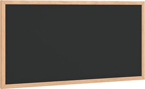 vidaXL fekete krétatábla tömör fenyőfa kerettel 60 x 30 cm