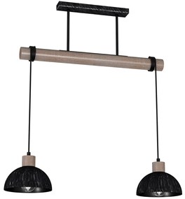 Csillár zsinóron ERIK 2xE27/60W/230V barna/fekete