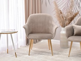 Fotel Osmol F (bézs + arany). 1110358