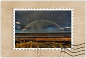 Poszterek 90x60 Szivárvány a tengerparton