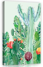 Kaktuszok, vászonkép, 40x60 cm méretben