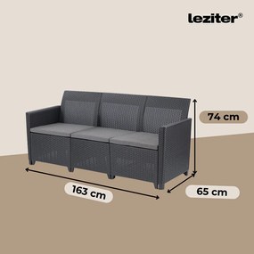 Claire 5 személyes kerti bútor garnitúra párnatartós asztallal
