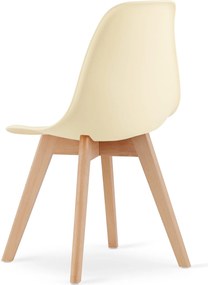 Krém színű KITO szék bükkfa lábakkal