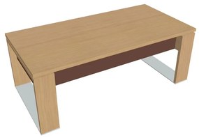 Verno+ S asztal 200 x 100 cm, világos tölgy / barna