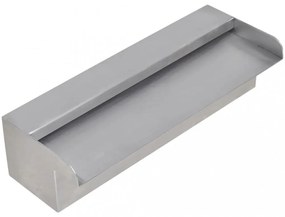 Négyszögletes rozsdamentes acél medence szökőkút 30 cm