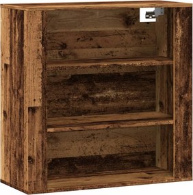 vidaXL antik fa színű szerelt fa faliszekrény 80x33x80 cm