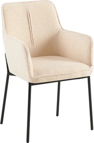 Design fotel, bézs/fekete, REMOND