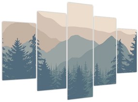 Kép - Türkiz hegység N⁰2 (150x105 cm)
