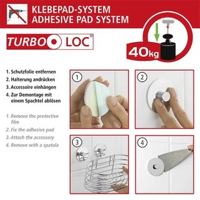 Turbo-Loc® Orea rozsdamentes WC-kefe - Wenko