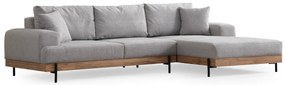 Sarokkanapé Eti Oak Jobbos - Szürke