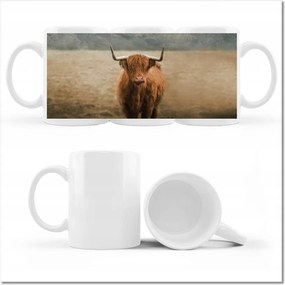 Nyomott mintás bögre Szarvasmarhák Szarvak