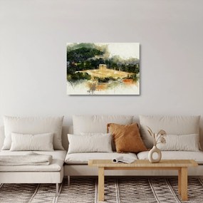 Kép - Zeusz temploma, Athén, Görögország (üvegen) (70x50 cm)