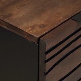 Oldalszekrény - 60x33.5x75 cm, tömör mangófából
