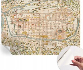 Design fali fotótapéta öntapadós antik térkép 312x219 cm