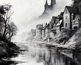 Poszter 50x40cm Ködös Reflex