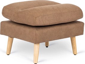 Pihenőfotel barna színben, lábtartóval HENRY