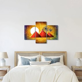 Festett egyiptomi piramisok képe (90x60 cm)