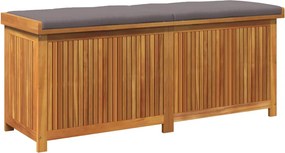 vidaXL tömör akácfa kültéri párnatartó láda 150x50x60,5 cm