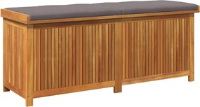 vidaXL tömör akácfa kültéri párnatartó láda 150x50x60,5 cm