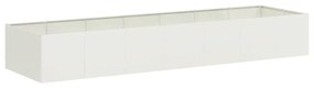 vidaXL fehér acél növénytartó 280x80x40 cm