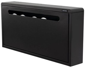 Fekete fém billenő ajtós függő cipőtartó Mario – Spinder Design