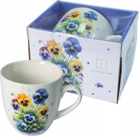Livello porcelán bögre 1000 ML nagy teáscsésze árvácska füllel