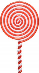 Medál műanyag nyalóka karácsonyi dekoráció 20cm