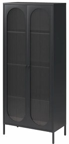 Fekete fém tálalószekrény 80x186x40 cm Luna – Støraa