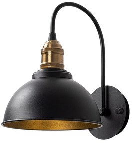 Fekete fali lámpa ø 21 cm Varzan – Opviq lights