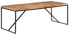 tömör akác és mangófa étkezőasztal 200 x 90 x 76 cm