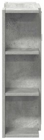 betonszürke forgácslap fürdőszobai tükör 80 x 20,5 x 64 cm