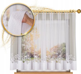 Minta 107199 méret 400x155cm jacquard függöny, egyenes (szegélyekkel)