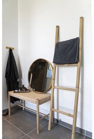 Dekorációs létra teak fából, natúr, 50x150 cm