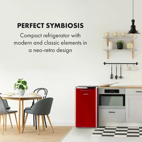 Klarstein Yummy, hűtőszekrény fagyasztórekesszel, F, 90 l, 42 dB