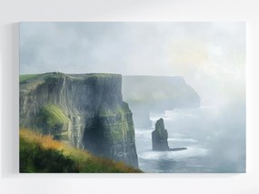 Vászonkép Canvas Tájkép Írország Mohair Sziklák Tengerpart Óceán 120x80