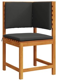 vidaXL Kerti Szék párnával Barna 50 x 50 x 91cm Tömör akácfa