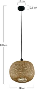 Dijk BAMBOO 55857-017 Függőlámpa 1x40W/E27 IP20