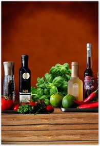 Poszterek 105x155 Zöldségek Gyümölcsök Fűszerek