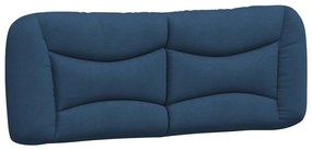 kék szövet fejtámla párna 120 cm