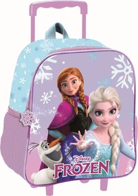 Disney Jégvarázs Winter Magic gurulós ovis 3D hátizsák, táska 32 cm