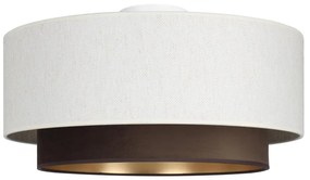 Mennyezeti lámpa NATIA 1xE27/60W/230V fehér/barna