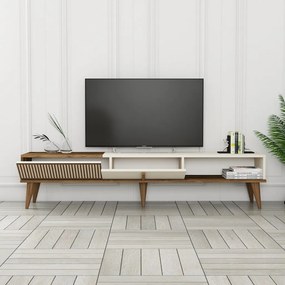 Milan Alt - dió/krémszínű TV-állvány