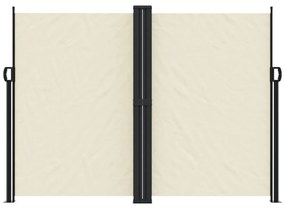 krémszínű behúzható oldalsó napellenző 180 x 1200 cm