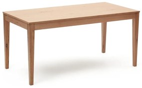 Natúr színű bővíthető étkezőasztal tölgyfa dekoros asztallappal 80x160 cm Yain – Kave Home