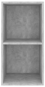 betonszürke szerelt fa falra szerelhető TV-szekrény 37x37x72 cm