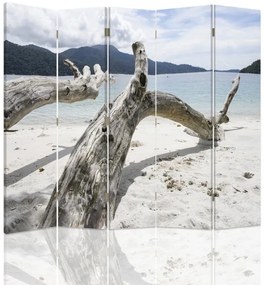 Gario Paraván Faágak a trópusi tengerparton Méret: 180 x 170 cm, Kivitelezés: Forgó paraván 360°