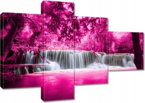 Vászonkép 100x70 Rózsaszín vízesés